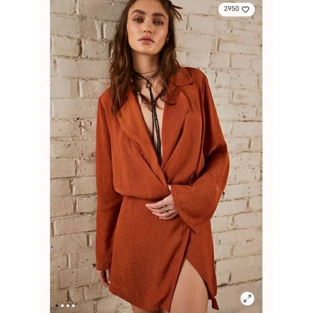 Free People - Simone Dress in Cinnabar color